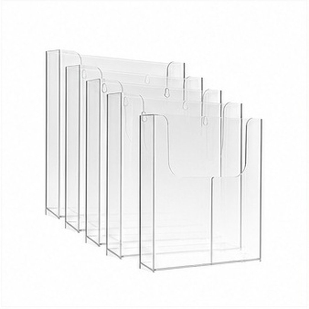 Document Holder Stand - 4 sztuki przezroczystych, akrylowych uchwytów na