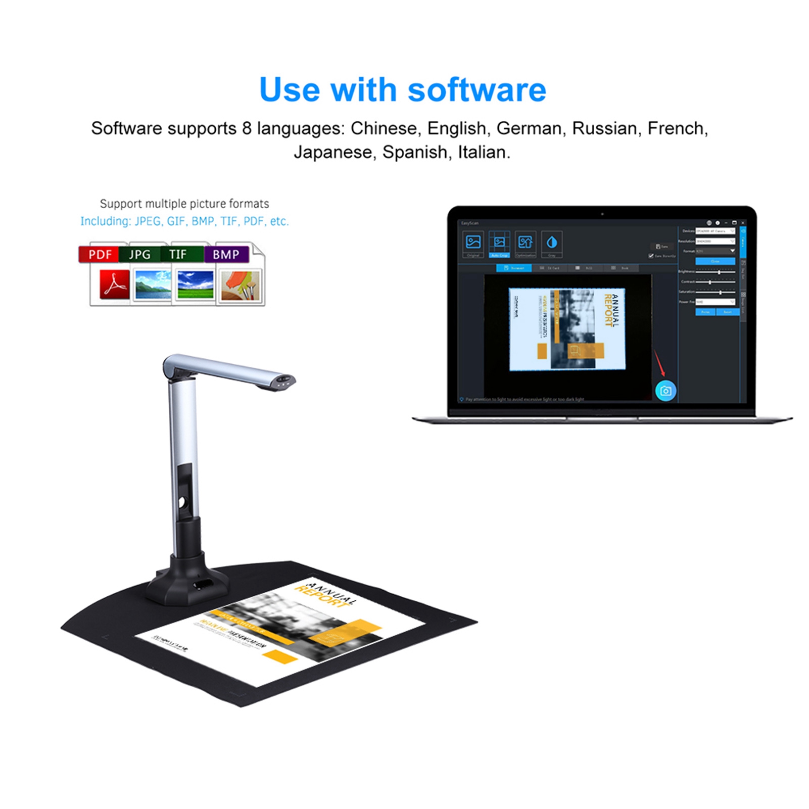 Skaner dokumentów 10MP HD Skła – Document Scanner Portable recenzja i cena
