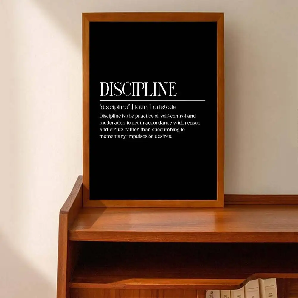 Czarno-biała, motywująca grafi – Home Office Room Inspiration recenzja i cena