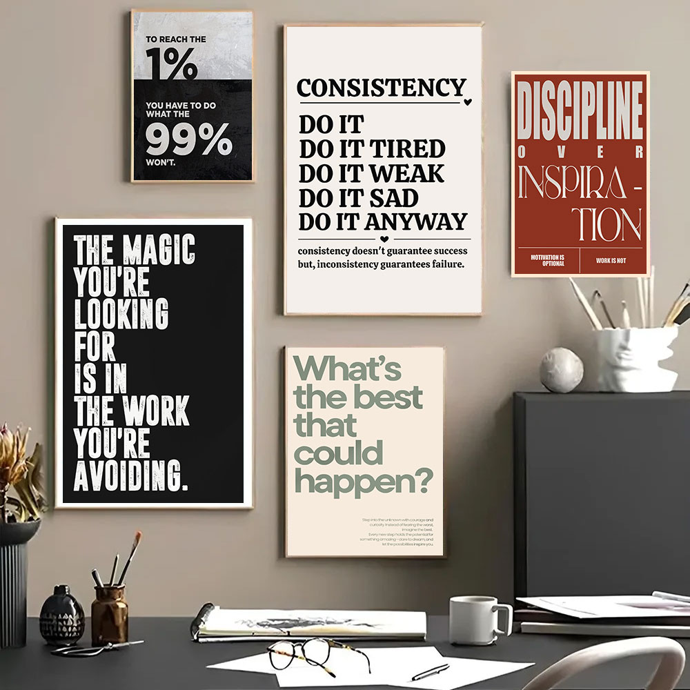 Minimalistyczne Cytaty Motywac – Home Office Room Inspiration recenzja i cena