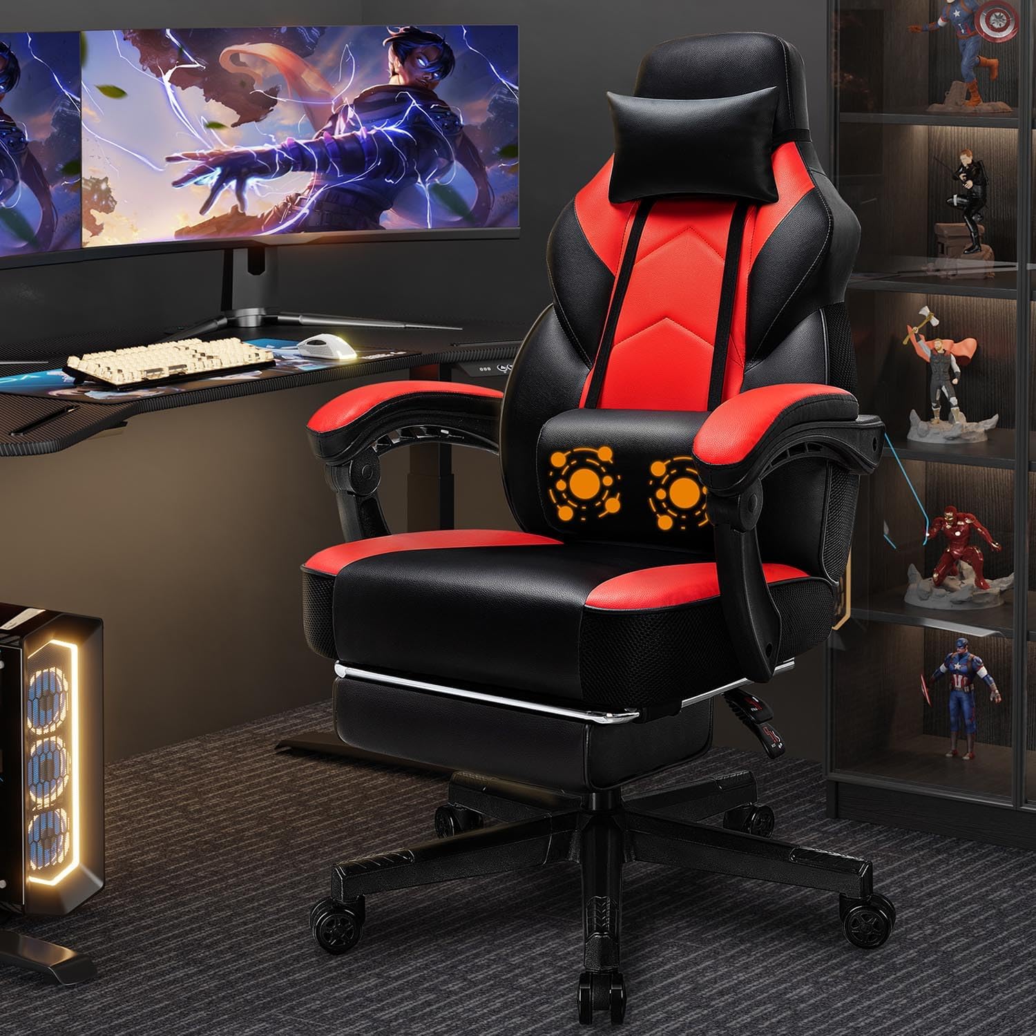 Krzesło gamingowe z podnóżkiem – Ergonomic Office Chair recenzja i cena