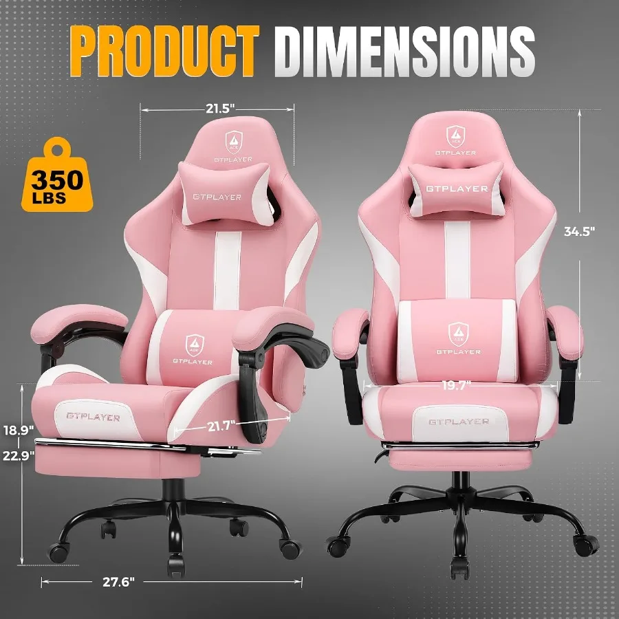 Krzesło do gier z podnóżkiem i – Ergonomic Office Chair recenzja i cena
