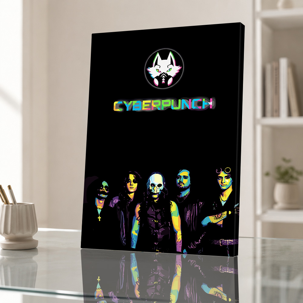 Cyberpunkowy plakat na płótnie – Home Office Or recenzja i cena