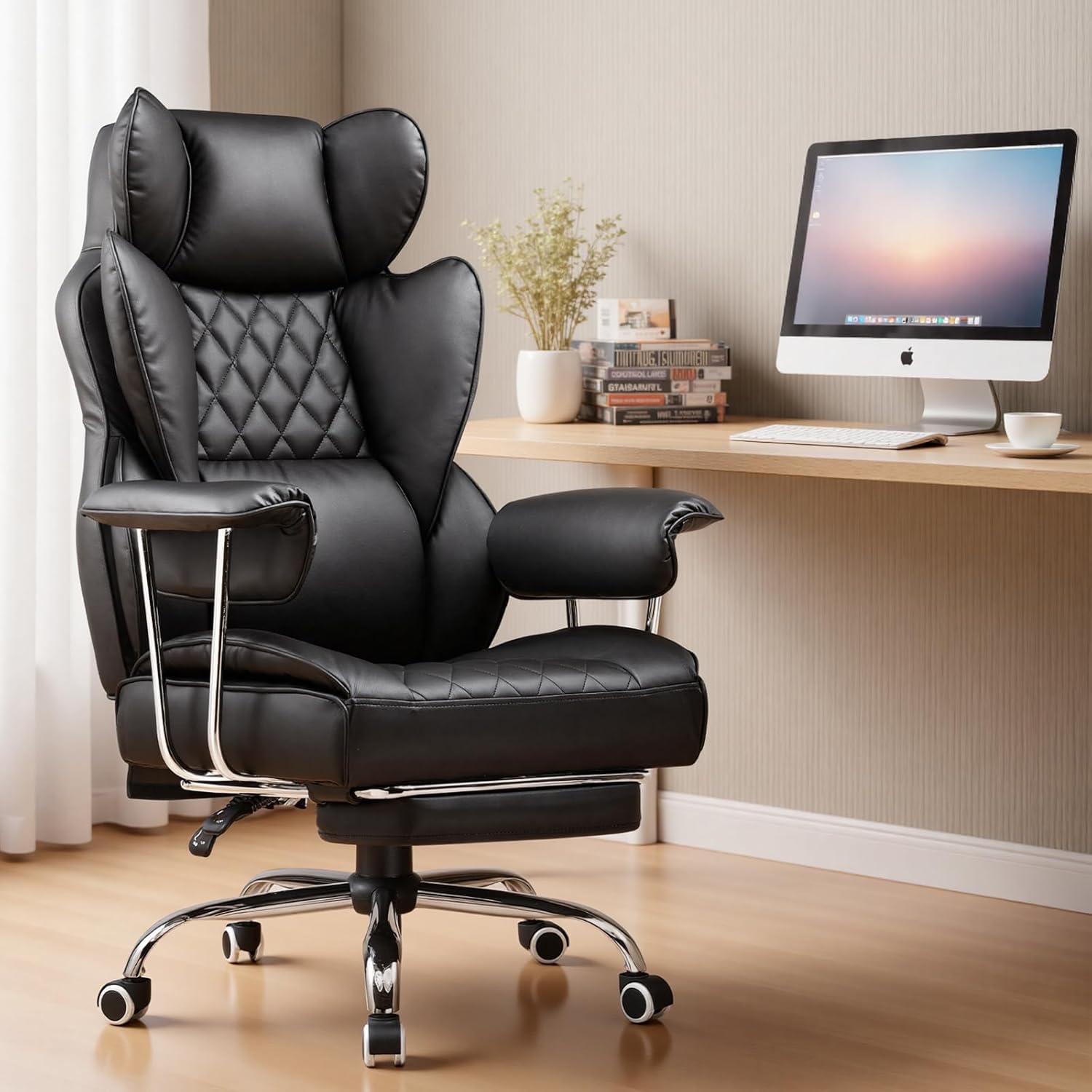 Duże i wysokie krzesło biurowe – Ergonomic Office Chair recenzja i cena