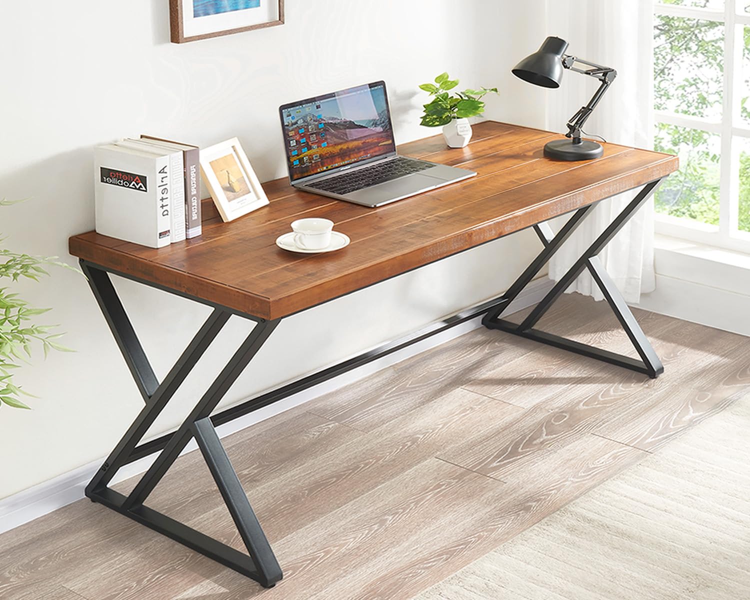 Biurko komputerowe z litego dr – Home Office Work Table recenzja i cena